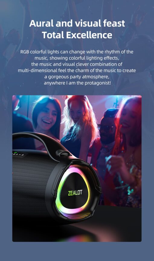 Zealot S98 Bluetooth Speaker with Super Bass and Long LASTING battery - Image 2