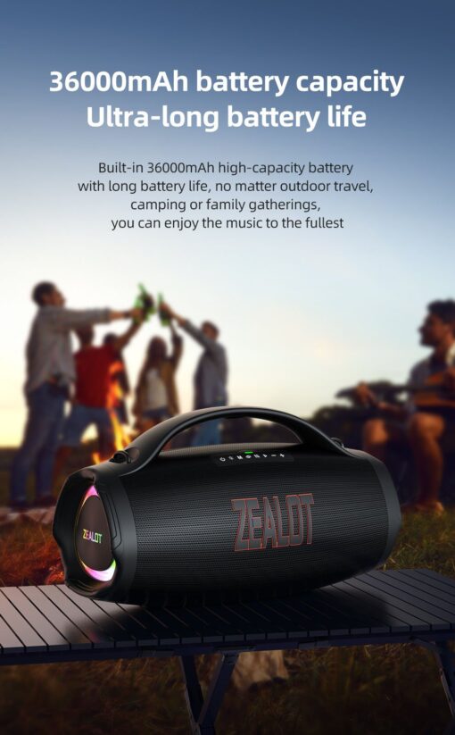 Zealot S98 Bluetooth Speaker with Super Bass and Long LASTING battery - Image 10