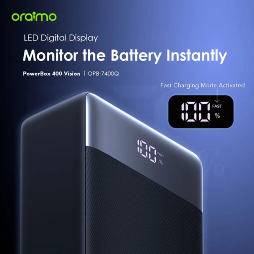 Oraimo PowerBox 400 Vision 40000mAh 22.5W Power Bank - Image 4