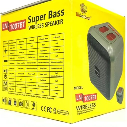BoomBest LN-1007BT Super Bass Wireless Speaker - Image 2