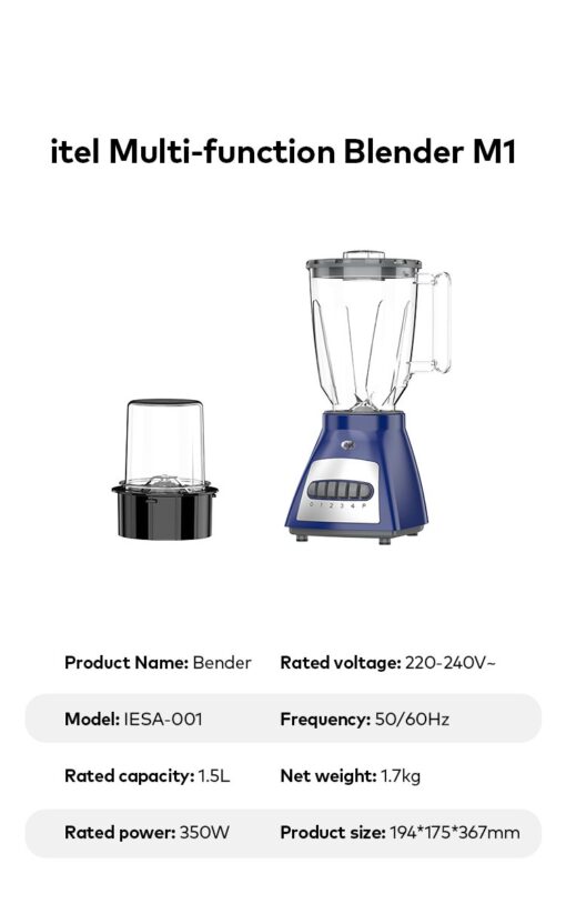 Itel M1 Multi power horse food blender - Image 4