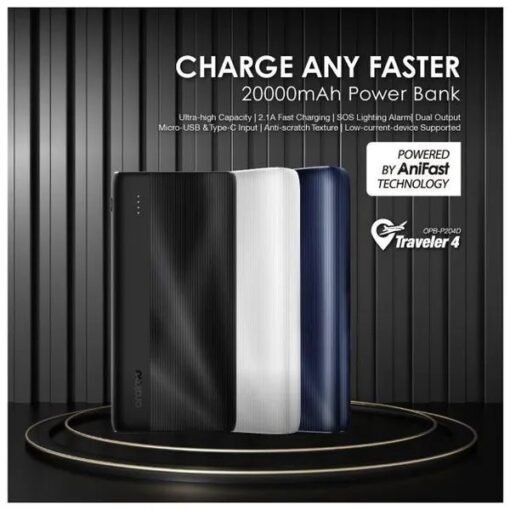 oraimo Traveler 4 20000mAh 10.5W Power Bank - Image 6