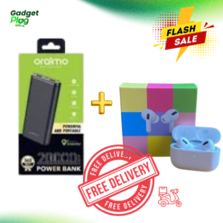 20000mah Original Oraimo Power Bank + Air Pod Por 3 - COMBO SALES