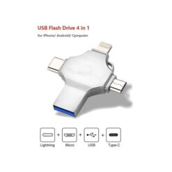 OTG 64GB Ultra 4-in-1 Flash Drive for iPhone, Samsung & Android Phones
