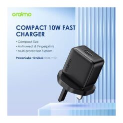 Oraimo Power-Cube 10 Sleek Fast 10W Charging Compact Type-C Cable Wall Charger