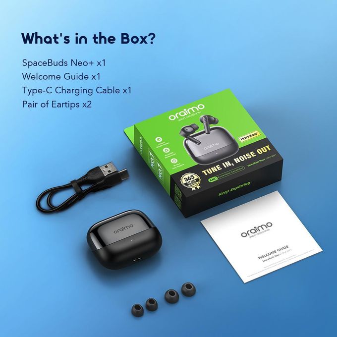 Oraimo SpaceBuds Neo+ ANC Sound-360 Spatial Audio True Wireless Earphones - Image 6