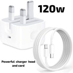120W iPhone 14, 14 Pro, 13, 13 Pro, 12, 12 Pro, 11 USB-C to Lightning Fast Charger