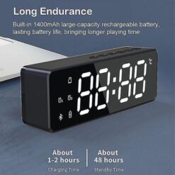 TG Bluetooth Speaker – Temperature Clock, Alarm, Radio with Digital Display, Xtreme Boombox
